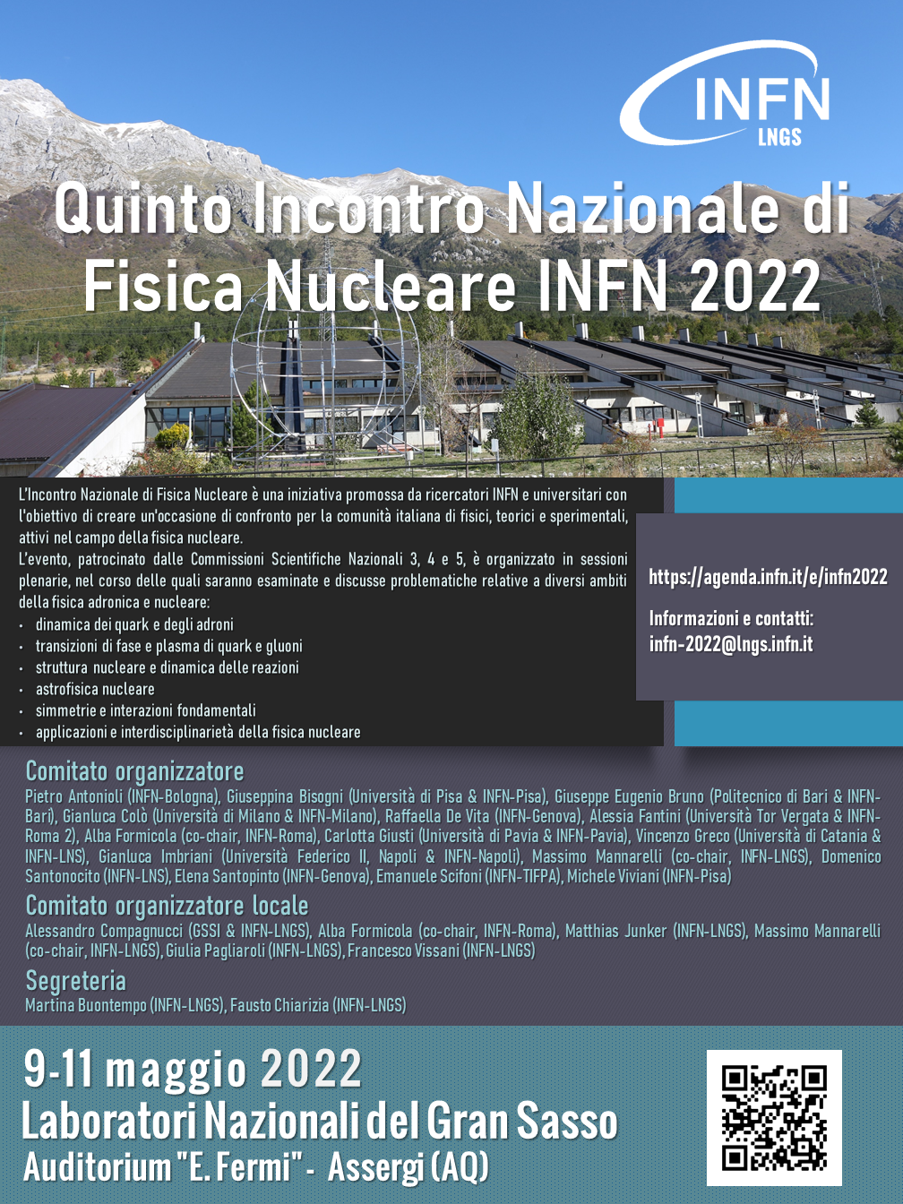 Quinto Incontro Nazionale Di Fisica Nucleare INFN 2022 (9-11 May 2022 ...